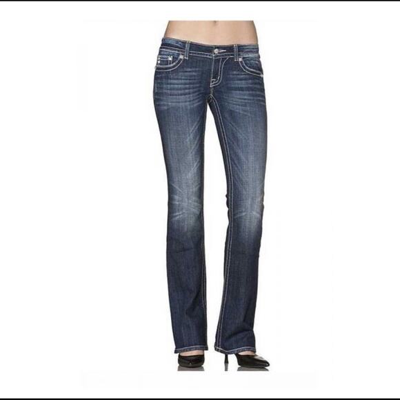 Miss Me black and white spotted cow flaps size 26 - Picture 5 of 15